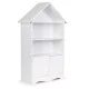Детский стеллаж домик для игрушек и книг ECOTOYS FBC002-1, белый