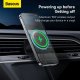 Baseus CW01 Air Vent Car Holder with 15W Wireless Charger for iPhone, Black