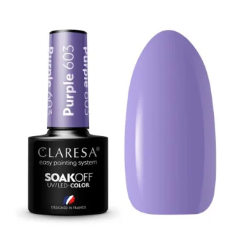 Гель-лак для ногтей Claresa Purple 603, 5 г