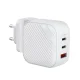 Uniq Verge Pro 66W GaN USB-C sienas lādētājs ar USB-C – balts