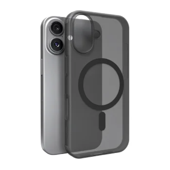 Puro iPhone 17 vāciņš Daylight MagSafe, puscaurspīdīgs melns