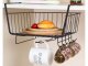 Plaukts Organizators Virtuvei un Vannas Istabai Zem Plaukta + 6 Āķi, Dažādas krāsas | Self-adhesive Kitchen and...