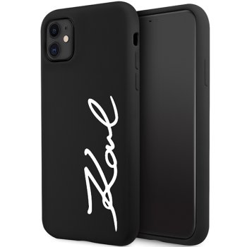 Чехол Karl Lagerfeld для iPhone 11 / XR Silicone Signature, черный