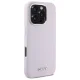 DKNY iPhone 16 Pro vāciņš Liquid Silicone Small Metal Logo MagSafe, rozā