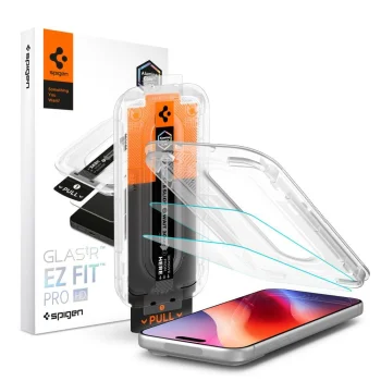 Защитное стекло Spigen Glas.tR EZ Fit Pro AC для iPhone 16 Pro / 17 / 17 Pro / 18 Pro, 2 шт.