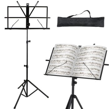 Portable Adjustable Foldable Conductors Stand Pulpit Music Book Tripod Holder + Bag, 130 cm