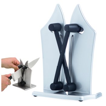Kitchen Knife and Scissors Sharpener, Grey
