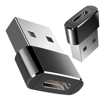 Переходник USB-C на USB-A с функцией OTG для зарядки и передачи данных,...