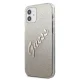Guess iPhone 12 mini vāciņš Glitter Gradient Script, zelta