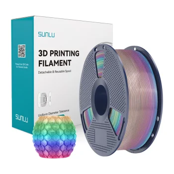 Филамент Sunlu PLA Transparent Rainbow 04 для 3D-принтера