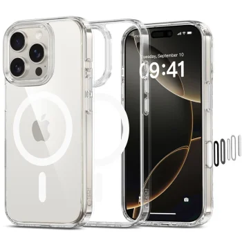 Tech-Protect iPhone 16 Pro Max Case Flexair Hybrid CC Magsafe, Clear