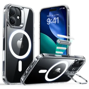 ESR Classic Hybrid Kickstand MagSafe чехол для iPhone 17 - Прозрачный