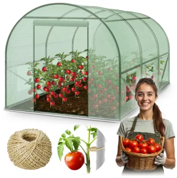 Теплица из пленки Plonos 2x3м, 6м2, Зеленая