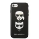 Чехол Karl Lagerfeld Saffiano Karl&Choupette Head для iPhone SE 2022/2020/8/7