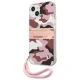 Чехол Guess Camo Strap для iPhone 13 mini розовый