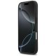 Mercedes iPhone 17 Case Leather Large Laurel Leave MagSafe, Black