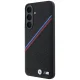 Чехол BMW M Tricolor Metal Logo MagSafe для Samsung Galaxy S26 FE, чёрный