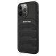 Apple iPhone 13 Pro Max 6.7\'\' AMG Leather Debossed Lines Case Cover (AMHCP13XGSEBK), Black
