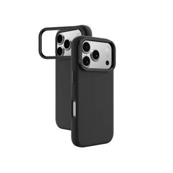 AmazingThing iPhone 17 Pro vāciņš Glamour ar statīvu, melns