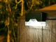 LED Solar Garden & Stair Lights, 4 Pcs, IP65, Black