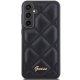 Guess Samsung Galaxy S23 FE vāciņš Quilted Metal Logo, melns