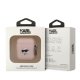 Karl Lagerfeld чехол для AirPods Силиконовый Choupette Head 3D Розовый