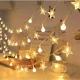 Светодиодная гирлянда 10м 80 LED USB Звезды и Шарики, теплый белый