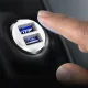 Baseus Grain Mini Car Charger 2x USB 3.1A, white - двухпортовая зарядка для автомобиля