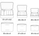 Travel Organizer Set 6 Pcs, Grey