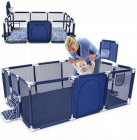 Large Safety Children's Playpen / Dry pool / Playground 235x129cm, Blue