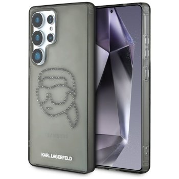 Чехол Karl Lagerfeld Rhinestones Karl Head Logo для Samsung Galaxy S25 Ultra Black
