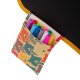 Bērnu Mīkstais Zīmēšanas Albums Burtnīca Dēlis + 12 Marķieri, Dzeltens | Kids Soft Drawing Album Notebook Board