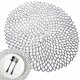 Round Openwork Table Placemat, Silver, 41 cm