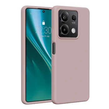 Etteri Silicone Case vāciņš Xiaomi Redmi Note 13 5G, gaiši rozā