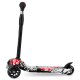 Ricokids Piko 3-Wheel Scooter - Black with Red and White Patterns | Kids\' Safe Ride