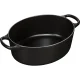 Ovāls čuguna sautējamais katls Le Creuset Signature 27 cm, 4.1 l, matēti melns