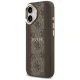 Чехол Guess 4G PU Stripe MagSafe для iPhone 17, коричневый