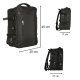 Ūdensnecaurlaidīga Mugursoma ar USB Uzlādes Izeju Portu 26-36L, Melns | Anti-Theft Waterproof Backpack with USB...