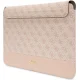 Чехол Guess 4G Stripe Metal Logo для ноутбука до 14\", розовый