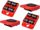 Furniture Moving and Lifting Set with 4 Rollers up to 150 kg