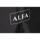 Защитный чехол Alfa Forni для печи 4 Pizze с подставкой (Classico), черный