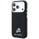 Чехол Karl Lagerfeld Grained Heads Metal MagSafe для iPhone 17 Pro / 18 Pro, черный