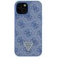 Guess GUHCP15SP4TDPB iPhone 15 6.1" zils/milts cietais futrālis Āda 4G Triangle Strass | blue/blue hardcase...