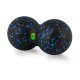 Neo-Sport NS-966 dubultā masāžas un fitnesa bumbiņa, melna/zila