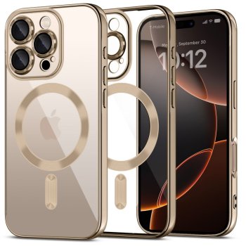 Tech-Protect iPhone 16 Pro Max vāciņš MagFlex MagSafe, zelta