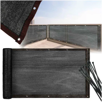 Балконная защита из ПВХ сетки с креплениями, 105x500 см, защита от УФ,...