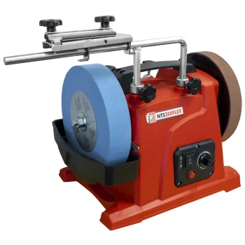 Holzmann NTS200FLEX Wet and Dry Sharpener Grinder, 120 W, 200 mm, Red