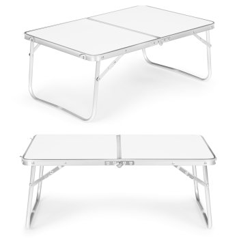 MultiGarden Small Folding Camping Table 60x40 cm, White