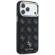 Guess Peony 4G Small Logo MagSafe vāciņš priekš iPhone 17 Pro Max / 18 Pro Max, melns