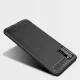 Xiaomi Poco M3 Carbon Fiber Pattern Brushed TPU Case Cover, Black | Telefona Vāciņš Apvalks Bamperis